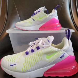 Nike Women's Air Max 270 'White Pink Blast Volt'